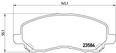 Brembo P 54 030X Колодки тормозные дисковые Xtra | перед | - 2