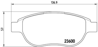 Brembo P 61 068X Колодки тормозные дисковые Xtra | перед | - 2