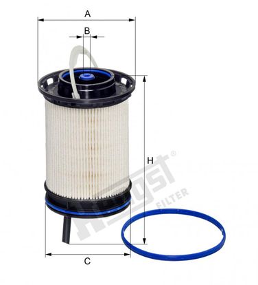 Hengst E451KP D349 Фильтр топливный - 2