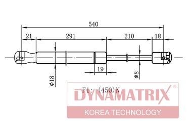 DYNAMATRIX DGS011499 Амортизатор багажника - 1