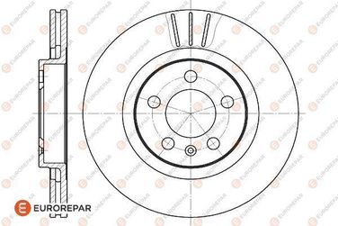 EUROREPAR 1618867680 Brake Disc | перед | - 1