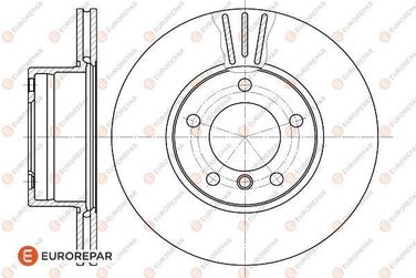 EUROREPAR 1618877680 Brake Disc | перед | - 1