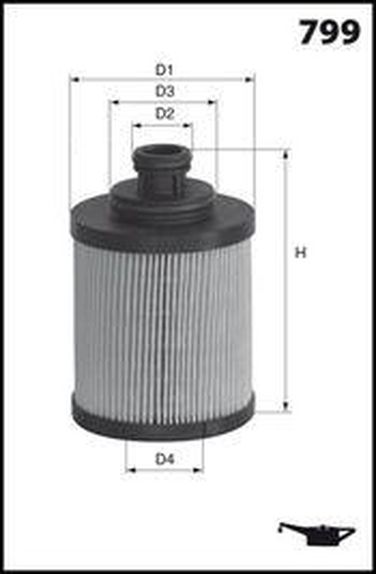 MISFAT L093 Фильтр масляный вставка - 3