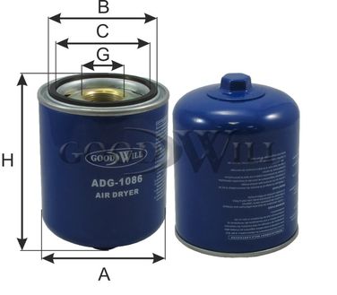 GoodWill ADG 1086 Фильтр влагоотделителя HCV - 2