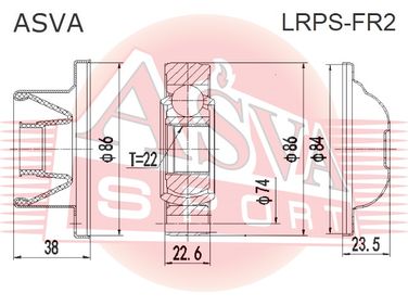 Asva LRPS-FR2 Шрус карданного вала - 2