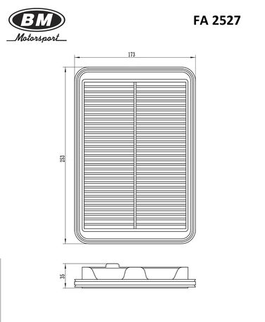 BM FA 2527 Фильтр воздушный - 2