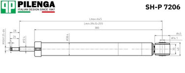 Pilenga SH-P 7206 Амортизатор газовый | зад, прав, лев | - 2