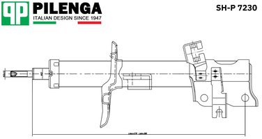 Pilenga SH-P 7230 Амортизатор газовый | перед, прав | - 2