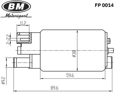 BM FP 0014 Электробензонасос топливный - 2