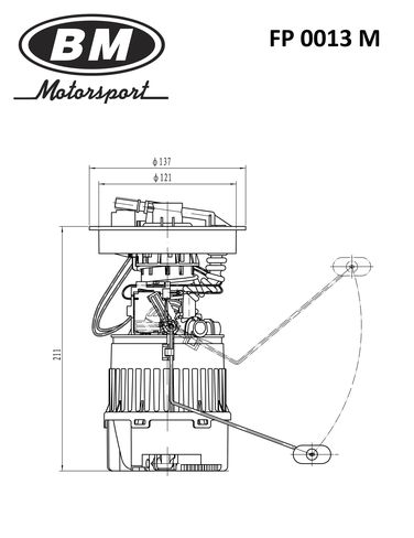 BM FP 0013 M Насос топливный - 2
