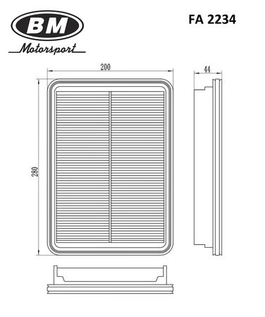 BM FA 2234 Фильтр воздушный - 2