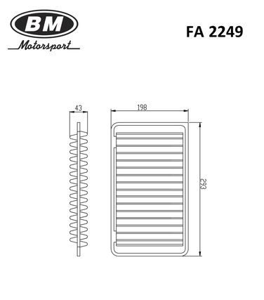 BM FA 2249 Фильтр воздушный - 2