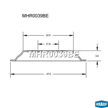 Krauf MHR0039BE Тепловой отражатель турбокомпрессора - 3