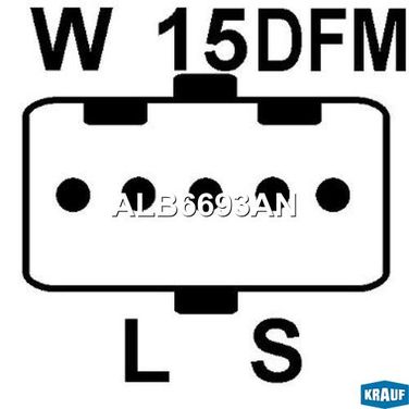 Krauf ALB6693AN Генератор cо шкивом 8 ручьев - 3
