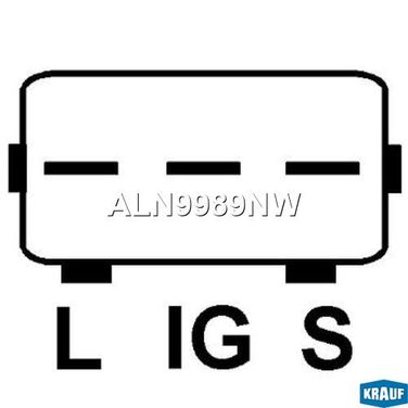 Krauf ALN9989NW Генератор 70Amp - 3