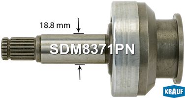 Krauf SDM8371PN Бендикс стартера - 1