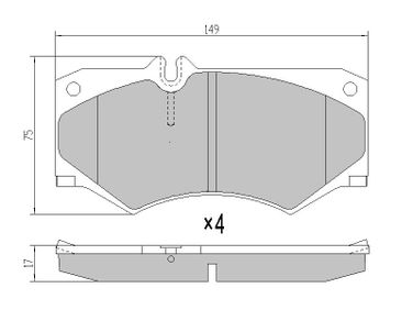 SAT STA0014201420 Колодки тормозные перед - 1