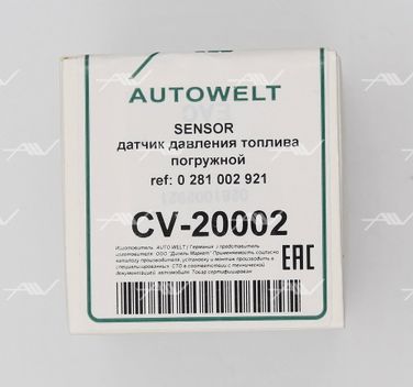 AUTOWELT CV20002 Cv-20002 датчик давления manivecorenault (028100292150408873251274210178512742102297701068401) - 6