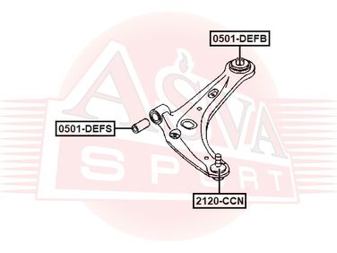 Asva 2120-CCN Опора шаровая переднего нижнего рычага | перед прав/лев | - 2