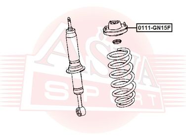 Asva 0111-GN15F Опора переднего амортизатора | перед | - 2