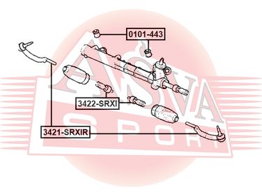Asva 3421-SRXIR Наконечник рулевой правый | прав | - 2