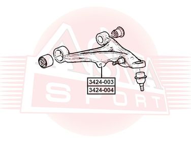 Asva 3424-003 Рычаг передний нижний левый | перед лев | - 1
