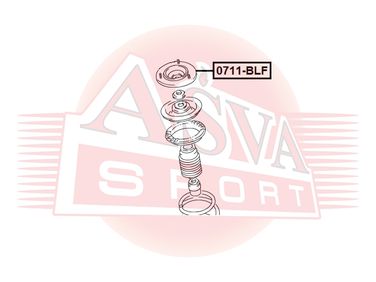 Asva 0711-BLF Опора амортизатора переднего - 2