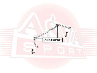 Asva 2107-EXPKIT Втулка стабилизатора (комплект) | зад прав/лев | - 2