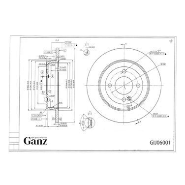 GANZ GIJ06001 Диск тормозной задний hyundai Solaris (11-17) | зад | - 3