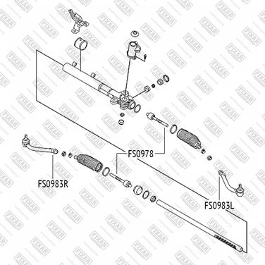 FIXAR FS0983L Наконечник рулевой тяги левый | перед | - 2
