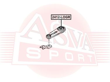 Asva 2412-LOGR Подушка двигателя задняя | зад лев | - 2