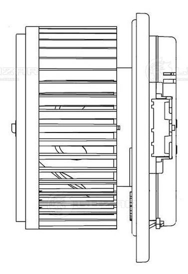 Luzar LFh 1409 Э/вентилятор отоп. для а/м Nissan Teana (08-)/Murano (08-)/Infinity FX II (08-) - 4