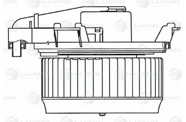 Luzar LFh 1920 Э/вентилятор отоп. для а/м Toyota RAV 4 (06-)/rav 4 (13-)/Corolla (13-) - 3