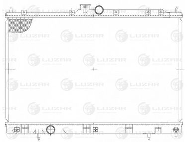 Luzar LRc 1135 Радиатор охл. для А/М mitsubishi outlander (03-) MT (lrc 1135) - 3