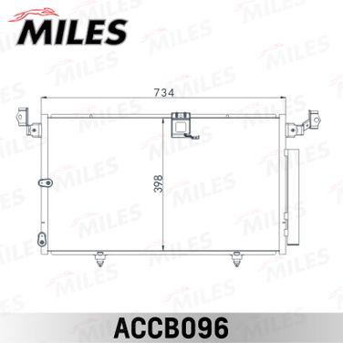 Miles ACCB096 Конденсер lexus RX 300 3.0 00-03 - 3