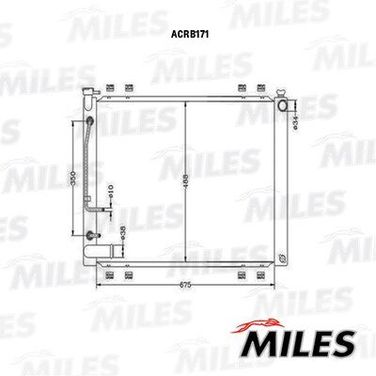 Miles ACRB171 Радиатор lexus RX 330 3.3 03-07 паяный - 1