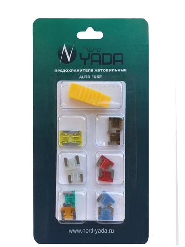 Nord Yada 904718 Предохранитель mini (низкий профиль) евро станд.12шт. блист (7.5А,10А,15А,20А,25А-по2шт,5А,30А) - 2