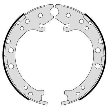 Brembo S 28 519 Колодки тормозные стояночного тормоза | зад | - 2