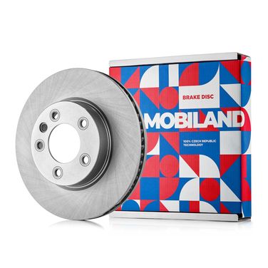 Mobiland 416101711 Диск тормозной передний правый | перед | - 1
