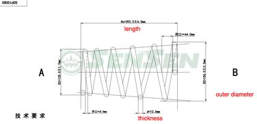 SENSEN SCP10080 Пружина подвески передняя Suzuki SX4 06- 1.6vvt 4x4 - 2