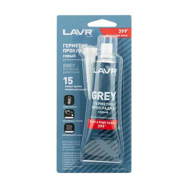 LAVR LN1739 Герметик-прокладка серый высокотемпературный Grey, 85 г - 1