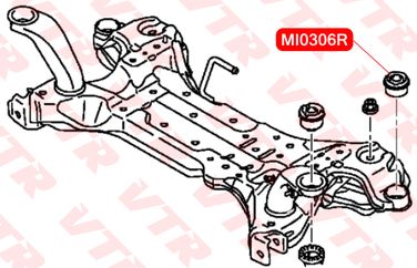 VTR MI0306R Сайлентблок подрамника передней подвески, задний - 2
