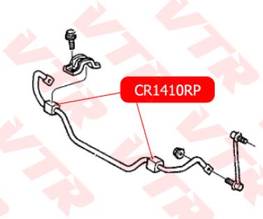 VTR CR1410RP Полиуретановая втулка стабилизатора передней подвески (d 24) - 2