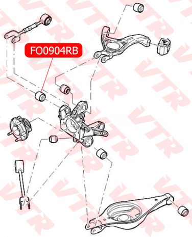 VTR FO0904RB Плавающий сайлентблок цапфы задней подвески - 2