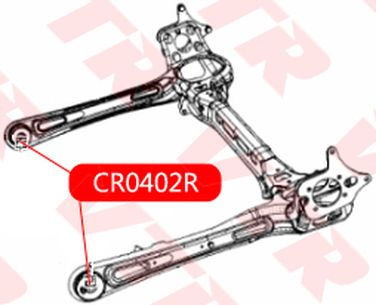 VTR CR0402R Сайлентблок балки задней подвески - 2