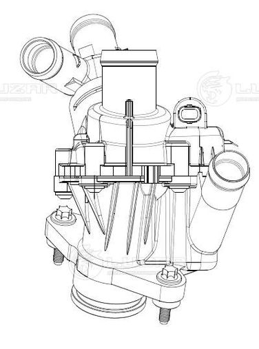Luzar LT 15274 Luzar lt15274 Термостат Mercedes-Benz class b - 3