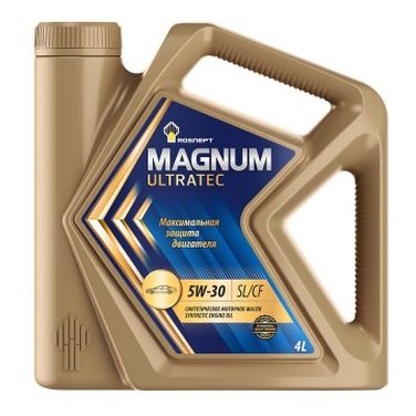 Роснефть 40815342 Rosneft Magnum Ultratec 5w30 синт 4л (a5/b5,sl/cf) (4шт/уп) - 1