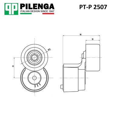 Pilenga PT-P 2507 Натяжитель ремня HCV - 2
