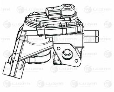 Luzar LVEG 1850 Клапан EGR (рециркуляции выхл. газов) для а/м VW Passat (05-) 2.0i - 3