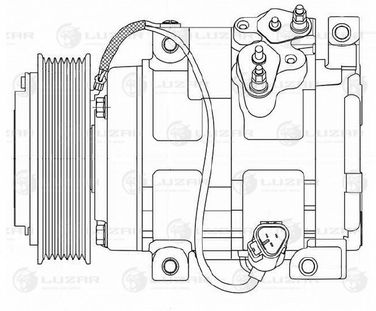 Luzar LCAC 1951 Компрессор кондиц. для а/м Toyota Land Cruiser Prado 120 (02-) 4.0i - 3